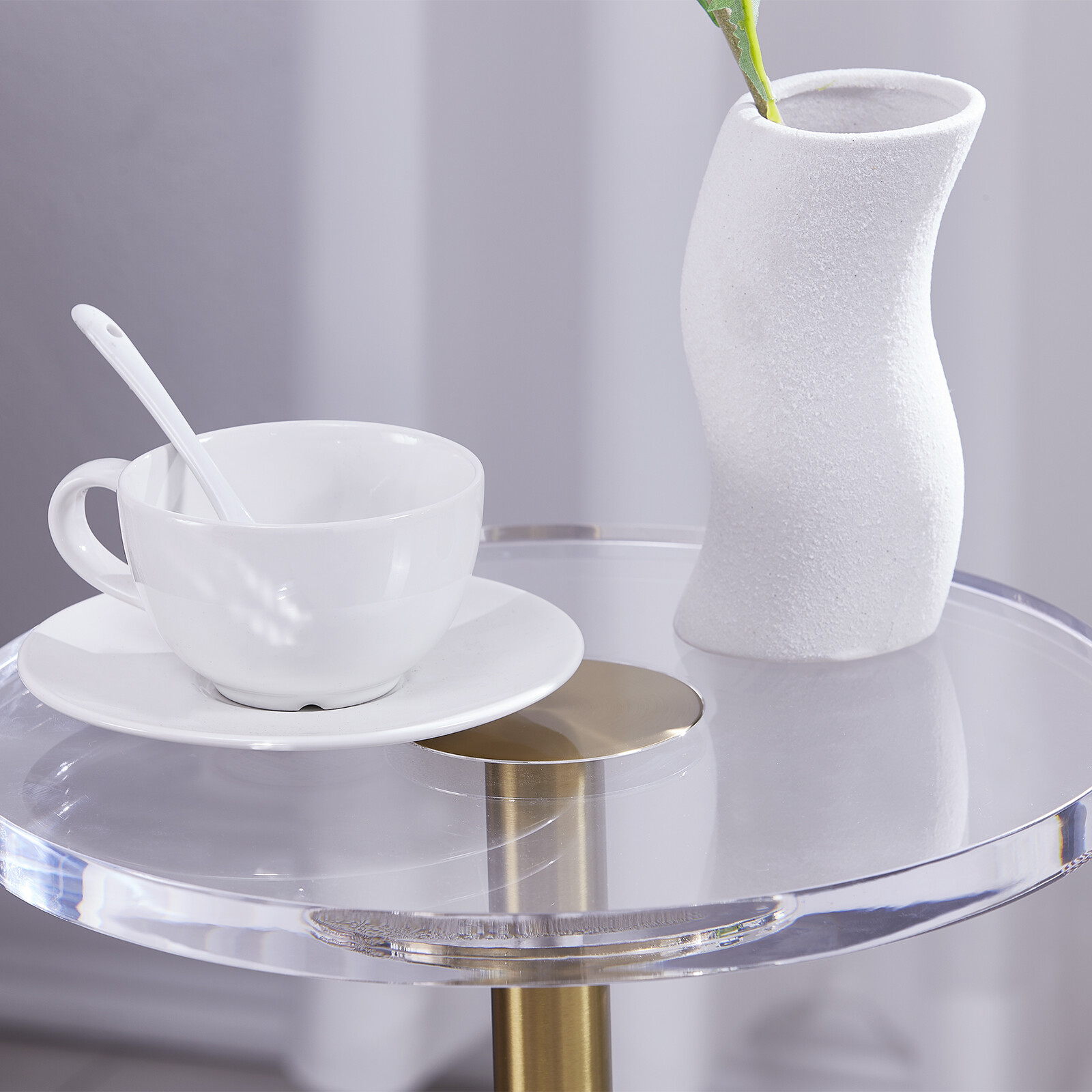 Acrylic customized square end table/coffee table/foldable table